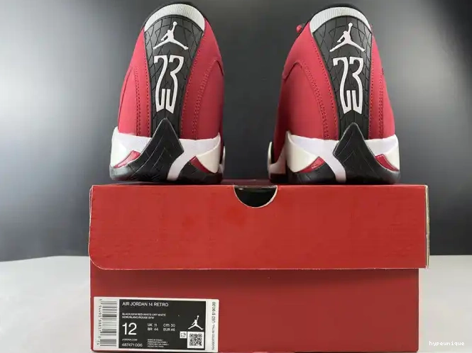 HYPE JORDAN AIR 14 RETRO 487471-006 GYM RED TORO 0529